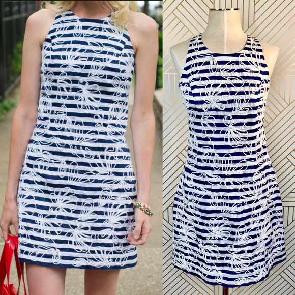 Lilly Pulitzer Dresses & Skirts - Lilly Pulitzer Pearl Dress In Bright Navy Cording